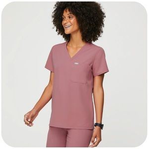 FIGS Mineral Mauve Catarina Top
